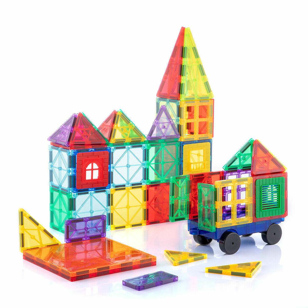 Bloques de Construcción Magnéticos 3D de 57 Piezas