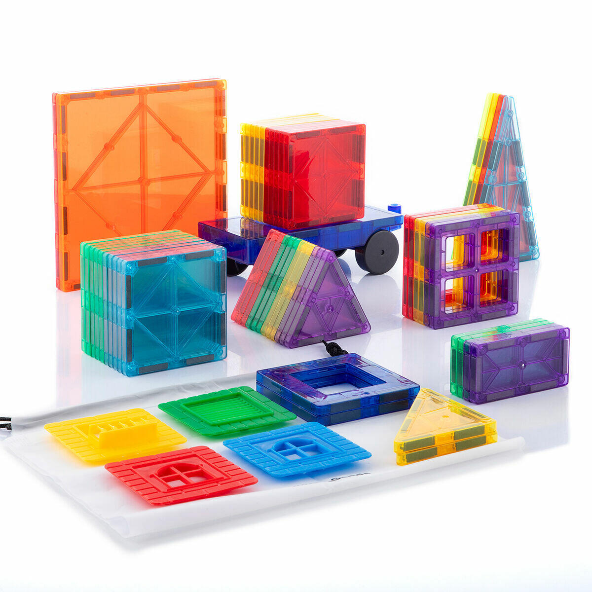 Bloques de Construcción Magnéticos 3D de 57 Piezas