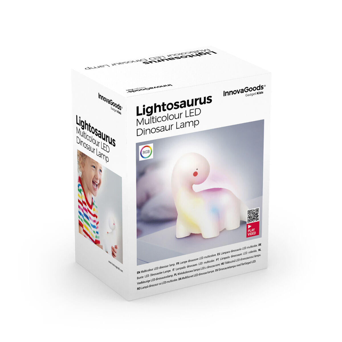 Lámpara Dinosaurio LED Multicolor
